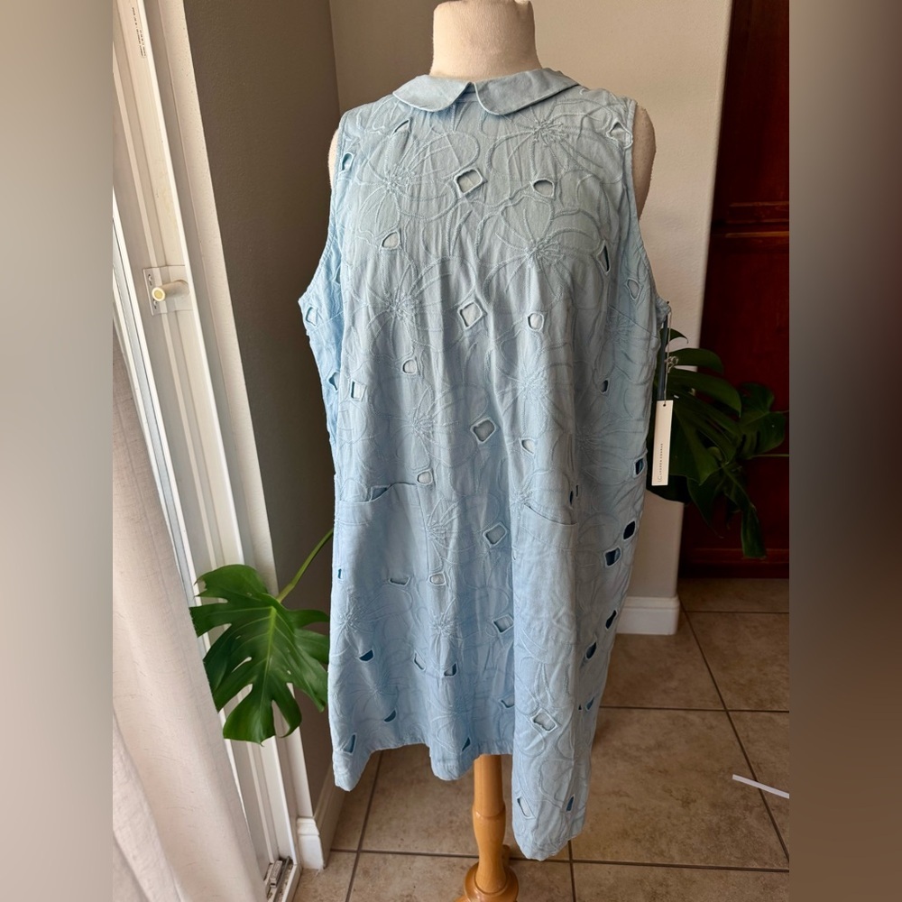 NWT LC Lauren Conrad Sky Blue Sleeveless Dress‎